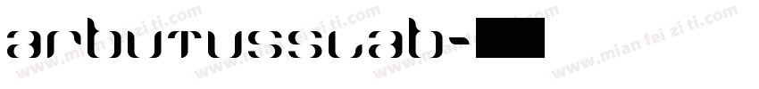 arbutusslab字体转换