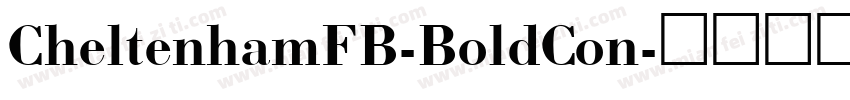 CheltenhamFB-BoldCon字体转换