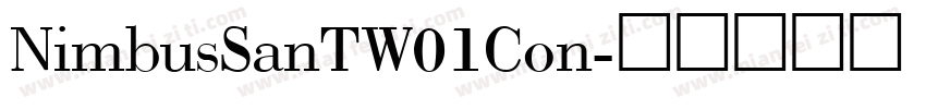 NimbusSanTW01Con字体转换