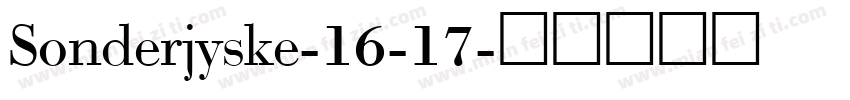 Sonderjyske-16-17字体转换