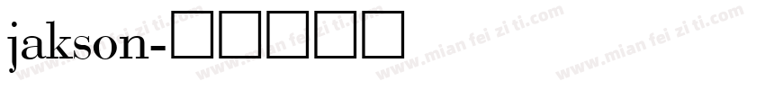 jakson字体转换