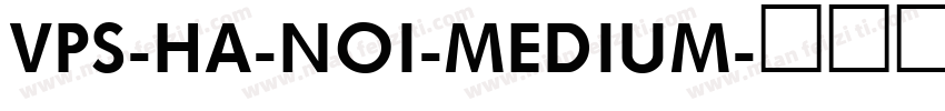 VPS-Ha-Noi-Medium字体转换