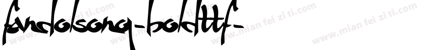 fandolsong-boldttf字体转换