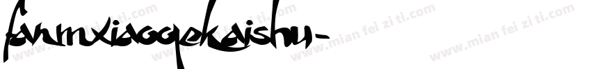 fanmxiaogekaishu字体转换