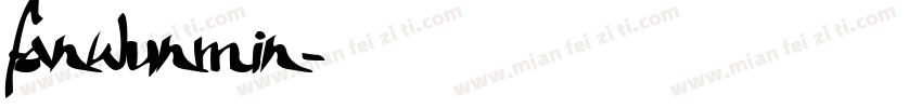 fanwunmin字体转换