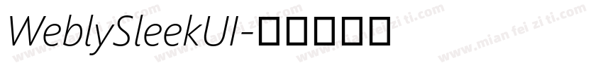 WeblySleekUI字体转换
