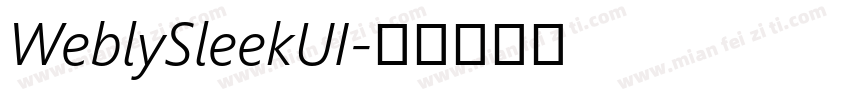 WeblySleekUI字体转换