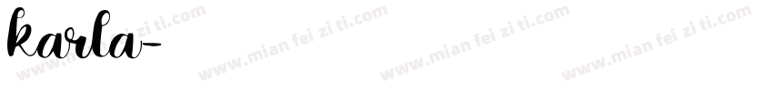 karla字体转换