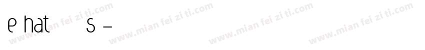 WeCHhatSANSsTD字体转换