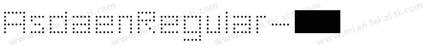 AsdaenRegular字体转换
