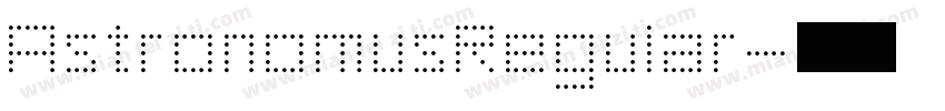 AstronomusRegular字体转换