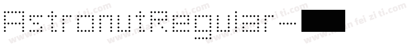 AstronutRegular字体转换
