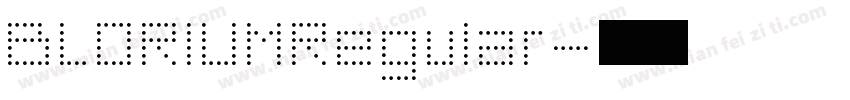 BLORIUMRegular字体转换
