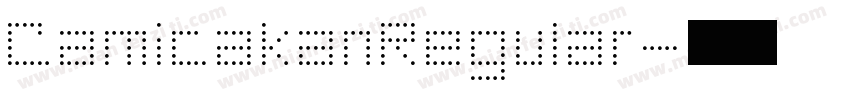 CamicakanRegular字体转换