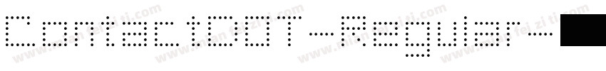 ContactDOT-Regular字体转换