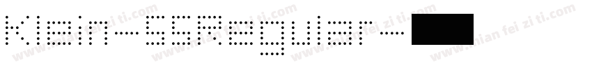 Klein-55Regular字体转换