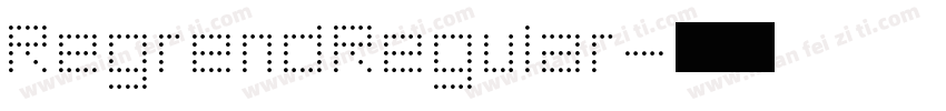 RegrendRegular字体转换