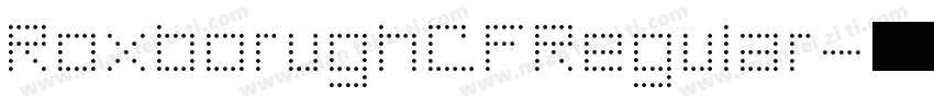 RoxborughCFRegular字体转换