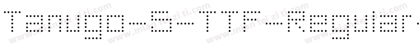 Tanugo-S-TTF-Regular字体转换