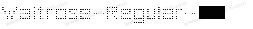 Waitrose-Regular字体转换