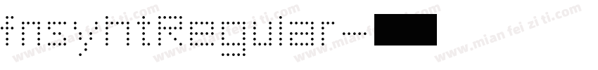 fnsyhtRegular字体转换