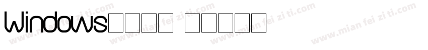 Windows中文字体字体转换