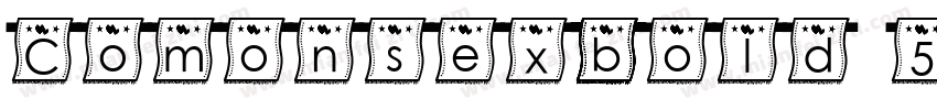 Comonsexbold-51WL字体转换