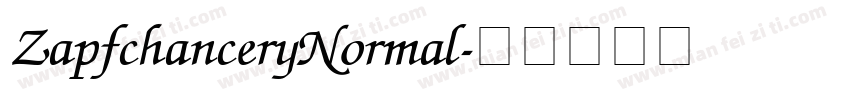 ZapfchanceryNormal字体转换