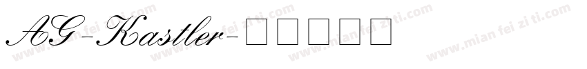 AG-Kastler字体转换
