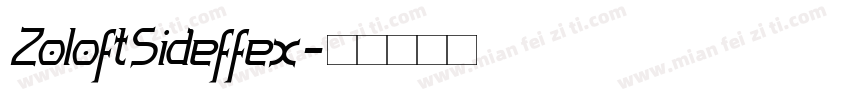 ZoloftSideffex字体转换