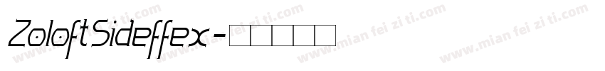 ZoloftSideffex字体转换