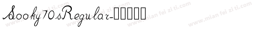 Sooky70sRegular字体转换