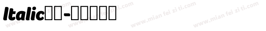 ltalic字体字体转换