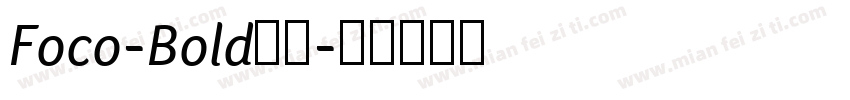 Foco-Bold字体字体转换