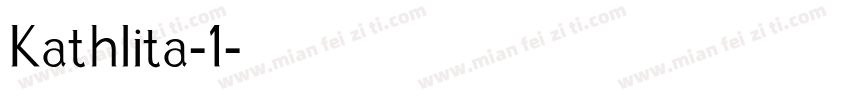 Kathlita-1字体转换