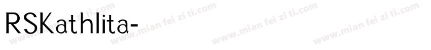 RSKathlita字体转换
