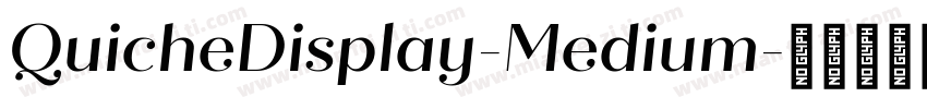 QuicheDisplay-Medium字体转换