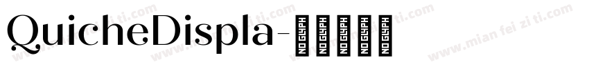QuicheDispla字体转换