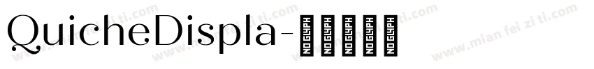 QuicheDispla字体转换