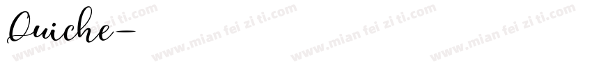 Quiche字体转换