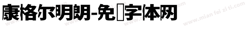 康格尔明朗字体转换