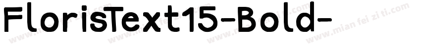 FlorisText15-Bold字体转换