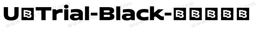 U8Trial-Black字体转换