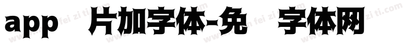 app图片加字体字体转换