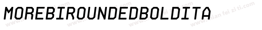 MorebiRoundedBoldIta字体转换