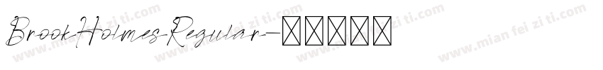BrookHolmesRegular字体转换