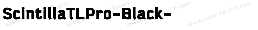 ScintillaTLPro-Black字体转换