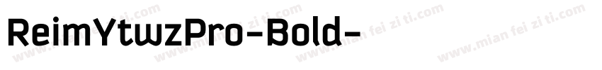 ReimYtwzPro-Bold字体转换