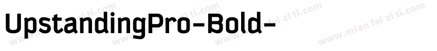 UpstandingPro-Bold字体转换