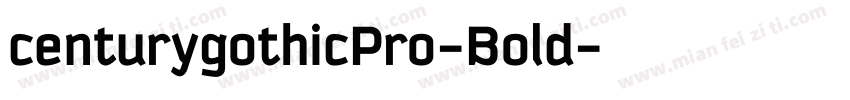 centurygothicPro-Bold字体转换